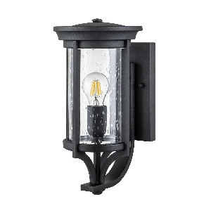 Merrill 1 Light Small Wall Lantern - Black von Elstead