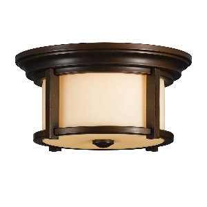 Merrill 2 Light Flush - Heritage Bronze von Elstead