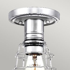 Elstead Deckenleuchten & Deckenlampen von Elstead Mixon 1 Light Semi-Flush - Polished Chrome QZ-MIXON-SF-PC