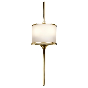 Mona 2 Light Small Wall Light - Polished Brass von Elstead