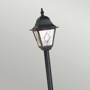 Elstead Artikel von Elstead Norfolk 1 Light Pillar Lantern - Black NR4-BLK