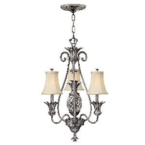 Plantation 3-Licht-Kronleuchter - poliertes antikes Nickel von Elstead