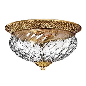 Plantation 3 Light Flush - Brüniertes Messing von Elstead