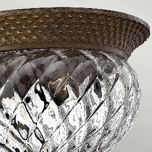 Serie PLANTATION VON ALLE von Alle von Elstead Plantation 2 Licht kleine bündig - Perle Bronze HK-PLANT-F-S-PZ