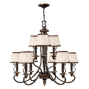 Plymouth 9 Licht Kronleuchter - Alte Bronze von Elstead