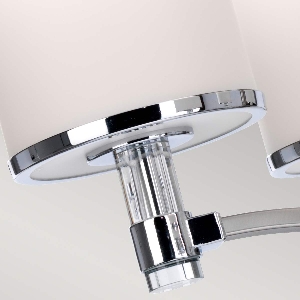 Serie PROSPECT PARK VON ELSTEAD von Elstead von Elstead Prospect Park 5 Licht Kronleuchter - Satin Nickel mit Chrom FE-PROSPECT-PARK5