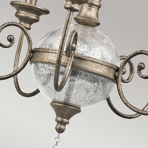 Serie ROSALIE VON ELSTEAD von Elstead von Elstead Rosalie 5 Licht Kronleuchter - Sterling Gold KL-ROSALIE-5B