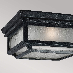 Serie SHEPHERD VON ELSTEAD von Elstead von Elstead Shepherd 2 Light Flush - Dunkel verwittertes Zink FE-SHEPHERD-F