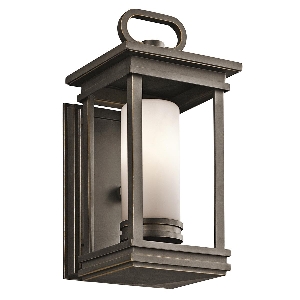 South Hope 1 Licht kleine Wandlaterne - Rubbed Bronze von Elstead