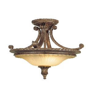 Elstead Artikel von Elstead Stirling Castle 2 Light Semi-Flush - Britische Bronze FE-STIRLING-CASTLESF