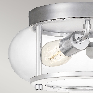 Serie TRILOGY VON ELSTEAD von Elstead von Elstead Trilogy 2 Light Flush - Chrom poliert QZ-TRILOGY-F-S-BATH