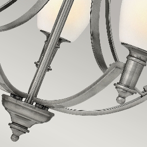 Serie TRUMAN VON ELSTEAD von Elstead von Elstead Truman 5armiger Kronleuchter - Antik Nickel HK-TRUMAN5