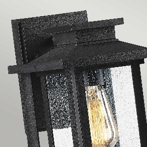 Elstead von Elstead Wakefield 1 Wandlaterne - Klein - Erde Schwarz QZ-WAKEFIELD-S-TBK