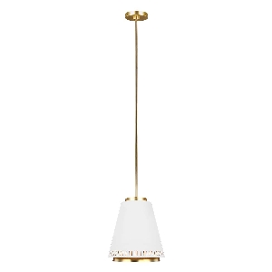 Carter 1 Leuchtende Hängeleuchte - Stil B - Mattes Weiß von Elstead