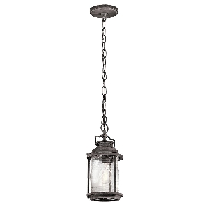 Ashland Bay 1 Licht kleine Kettenlaterne - verwittertes Zink von Elstead