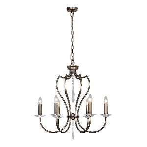 Pimlico 6 Licht Kronleuchter - Dunkel Bronze von Elstead