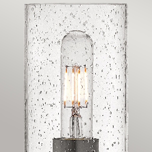 Serie COLLIER VON ELSTEAD von Elstead von Elstead Collier 1 lt Wandleuchte mit klarem, gesättigtem Glas. - Schwarzes Oxid HK-COLLIER1-BX