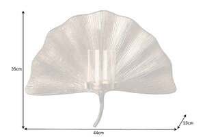 Casa Élite Figuren von Casa Élite Wanddekoration Kerzenhalter GINKGO  41782
