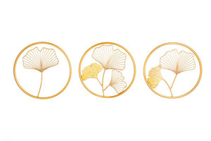 Casa Élite Figuren von Casa Élite Wanddekoration GINKGO  41273