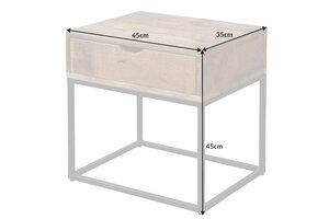 Casa Élite&nbsp;Nachttisch IRON CRAFT &nbsp;39589