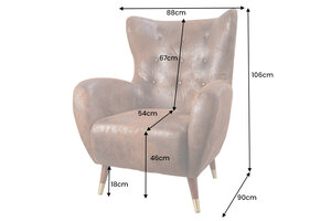 Casa Élite&nbsp;Ohrensessel DON &nbsp;44550