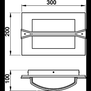 Deckenleuchten & Deckenlampen für außen von Albert Leuchten Wand- und Deckenleuchte Typ Nr. 6263 - Farbe: schwarz-Silber, für 1 x Lampe, E27 606263