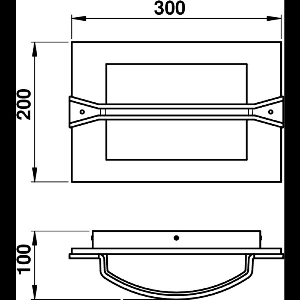 Albert Leuchten Moderne Deckenleuchten & Deckenlampen für außen von Albert Leuchten Wand- und Deckenleuchte Typ Nr. 6263 - Farbe: schwarz-Silber, für 1 x Lampe, E27 606263