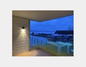 Serie ALUMINIUMGUSS VON ALLE von Alle von Albert Leuchten Wandleuchte Typ Nr. 0671 - Farbe: schwarz, mit 1 x LED 10 W 900 lm, 3000 K 660671