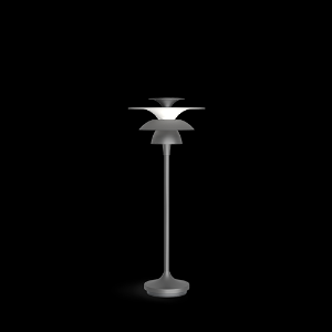 Belid Leuchten Tischleuchten, Tischlampen & Schreibtischleuchten von Belid Leuchten Picasso Tischleuchte H457 oxidgrau G4 4296155