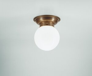 Deckenleuchte Behrens - nur Armatur ohne Glas - von Berliner Messinglampen