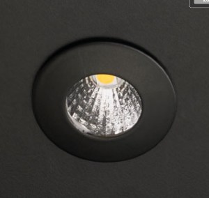 dot-spot Einbauleuchten & Einbaulampen von dot-spot mikra black 1W LED Einbauleuchte, rund, 35 mm, mit Haltefedern 10404.830
