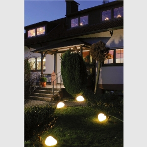 Leuchtobjekte & Lichtobjekte für Garten und Outdoor von EPSTEIN Design Leuchten Steinleuchte 47 cm 40505