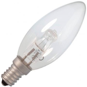 Glühlampen mit Fassung E14 von UNI-Elektro OSRAM Halogenlampe ECO Classic PRO 230V 46W E14 klar, Kerze 64543 B PRO ECO