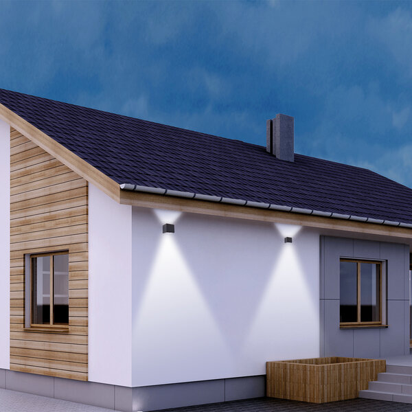 Wandleuchte Muro mit verstellbaren Blenden der Firma Steinhauer