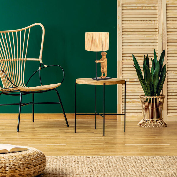 Tischleuchte mit schwarzer Animaux  der Firma Steinhauer