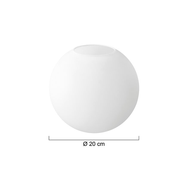 Milchweißes Glasball I14376S  der Firma Steinhauer