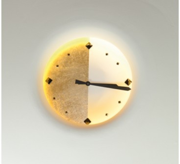 LED-Leinwandbild mit einer Uhr - Uhren