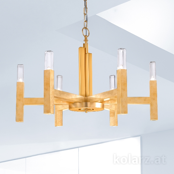 Luster SPIGOLO der Firma KOLARZ-Austrolux Leuchten