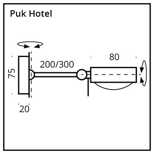 Puk Mini Hotel - G9 Fassung / chrome matt / 200 der Firma Top Light Leuchten