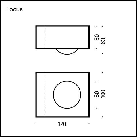 Focus 100 - LED / chrome der Firma Top Light Leuchten