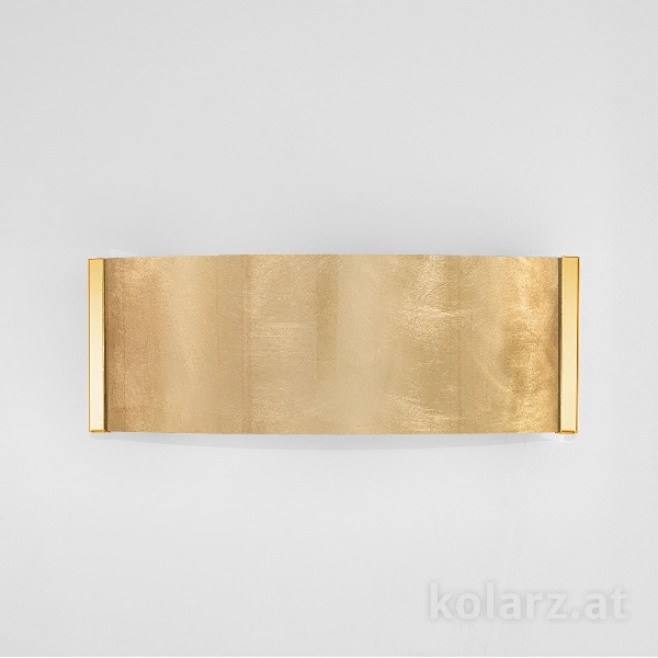 Wandleuchte EMOZIONE, Gold 24K, Blattgold Breite 40 cm, Höhe 20 cm, Ausladung 10 cm, 2 flg., G9, 25 W der Firma KOLARZ-Austrolux Leuchten