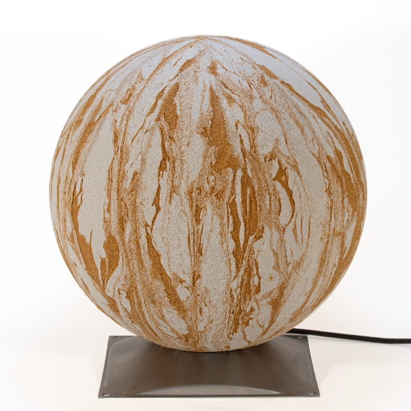 Kugelleuchte Sahara 40 cm mit Edelstahlfuß der Firma EPSTEIN Design Leuchten