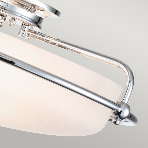 Griffin 3 Light Flush - Chrom poliert der Firma Elstead