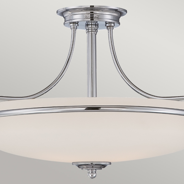 Griffin 4 Light Semi-Flush - Poliertes Chrom der Firma Elstead