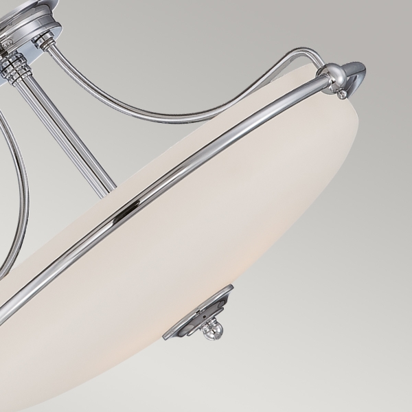 Griffin 4 Light Semi-Flush - Poliertes Chrom der Firma Elstead