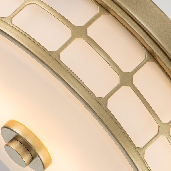 Guardian 2 Light Flush - Lackiertes Naturmessing der Firma Elstead