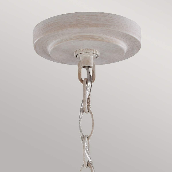 Hartsville 5 Licht Kronleuchter - Chalk Washed/Beachwood der Firma Elstead