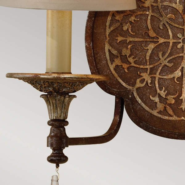 Marcella 2 Wandleuchte - Britische Bronze/Oxidierte Bronze der Firma Elstead