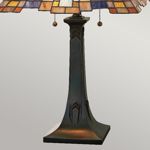 Inglenook 2 Light Tischleuchte - Valiant Bronze der Firma Elstead