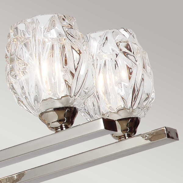 Rubin 10  Kronleuchter - Nickel poliert der Firma Elstead